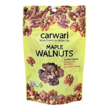 Carwari Organic Maple Walnuts 100g